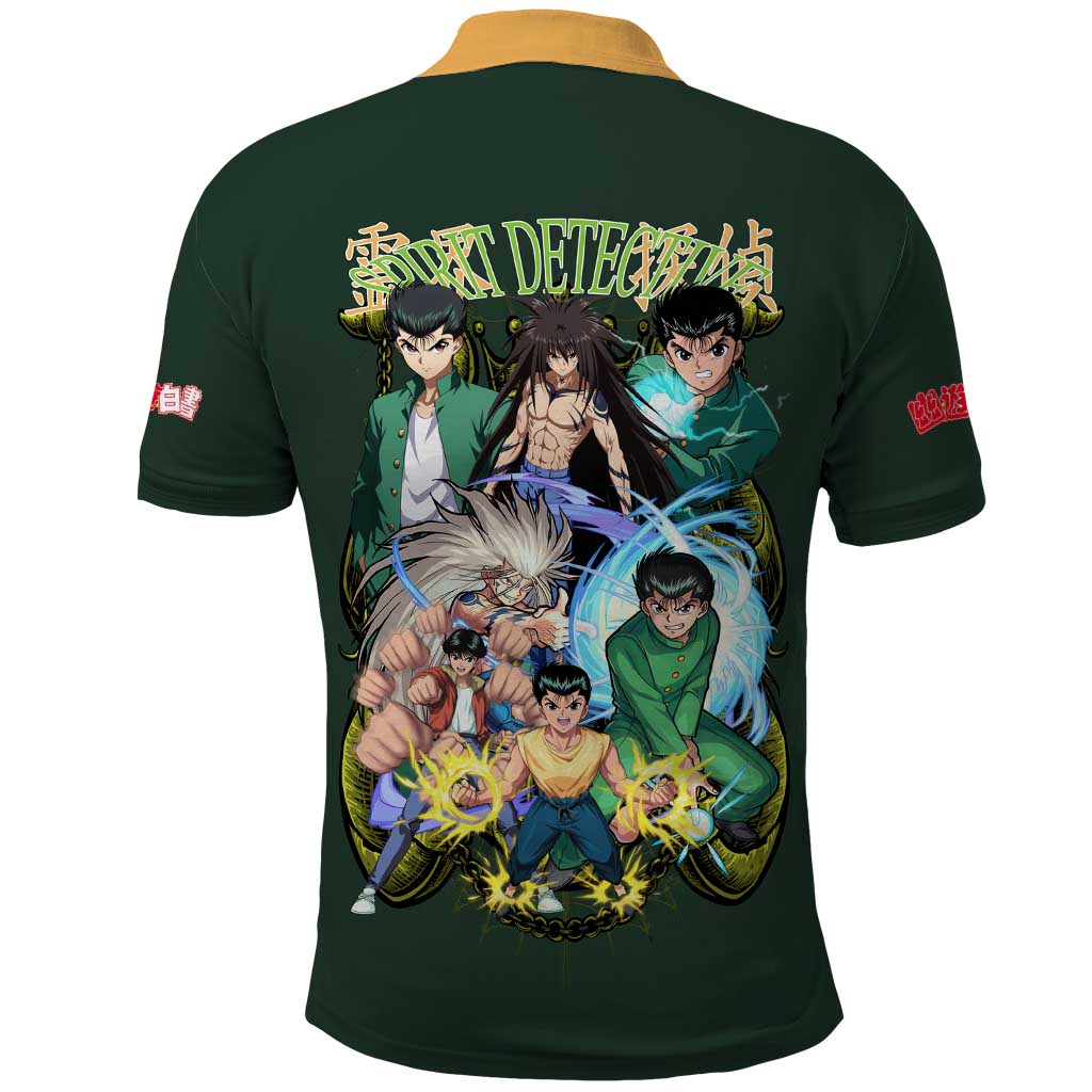 Yusuke Urameshi V4 Yuyu Hakusho Polo Shirt Japan Anime Style - The Mazicc