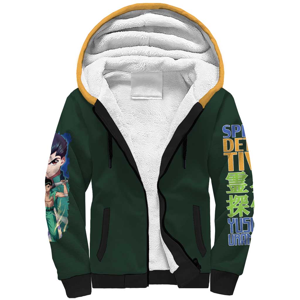 Yusuke Urameshi V4 Yuyu Hakusho Sherpa Hoodie Japan Anime Style - The Mazicc