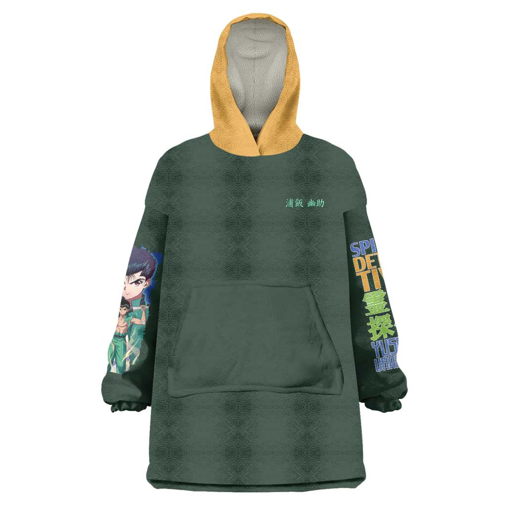 Yusuke Urameshi V4 Yuyu Hakusho Wearable Blanket Hoodie Japan Anime Style - The Mazicc