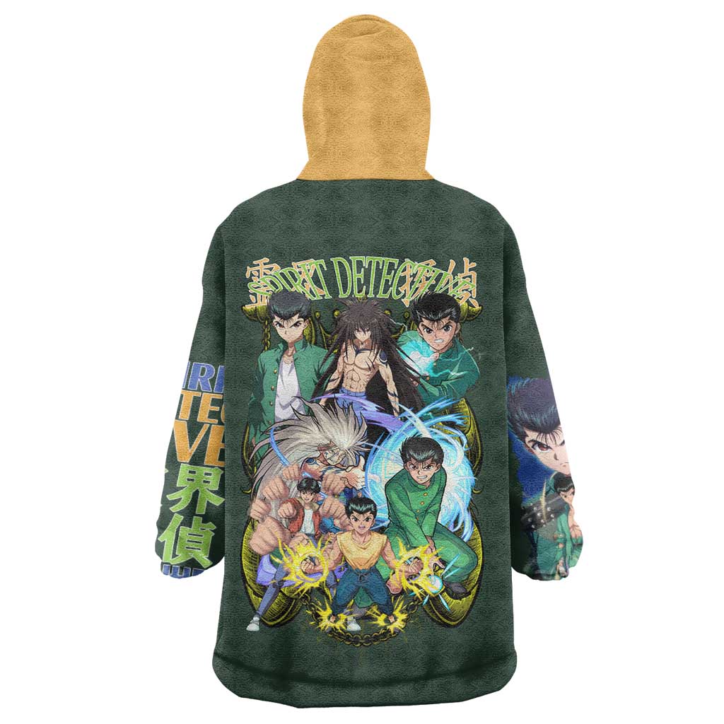 Yusuke Urameshi V4 Yuyu Hakusho Wearable Blanket Hoodie Japan Anime Style - The Mazicc