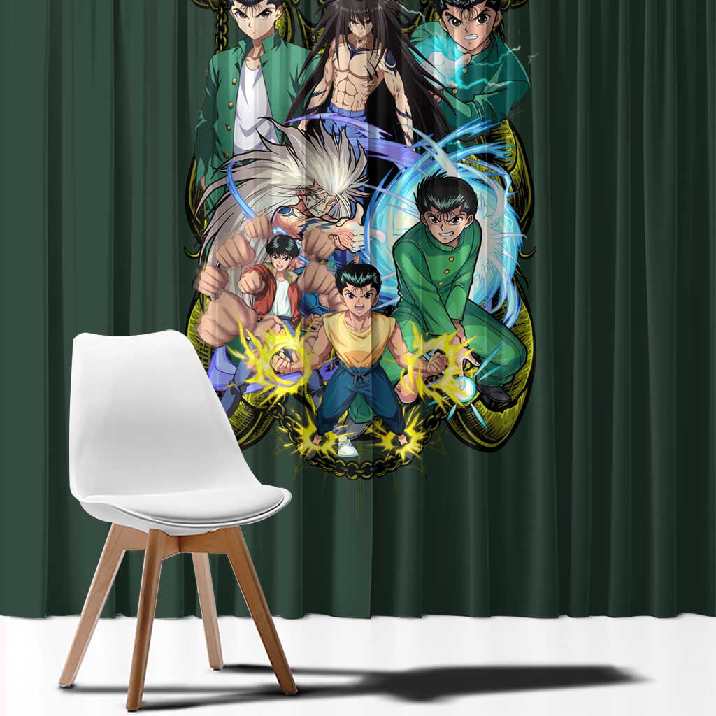 Yusuke Urameshi V4 Yuyu Hakusho Window Curtain Japan Anime Style - The Mazicc