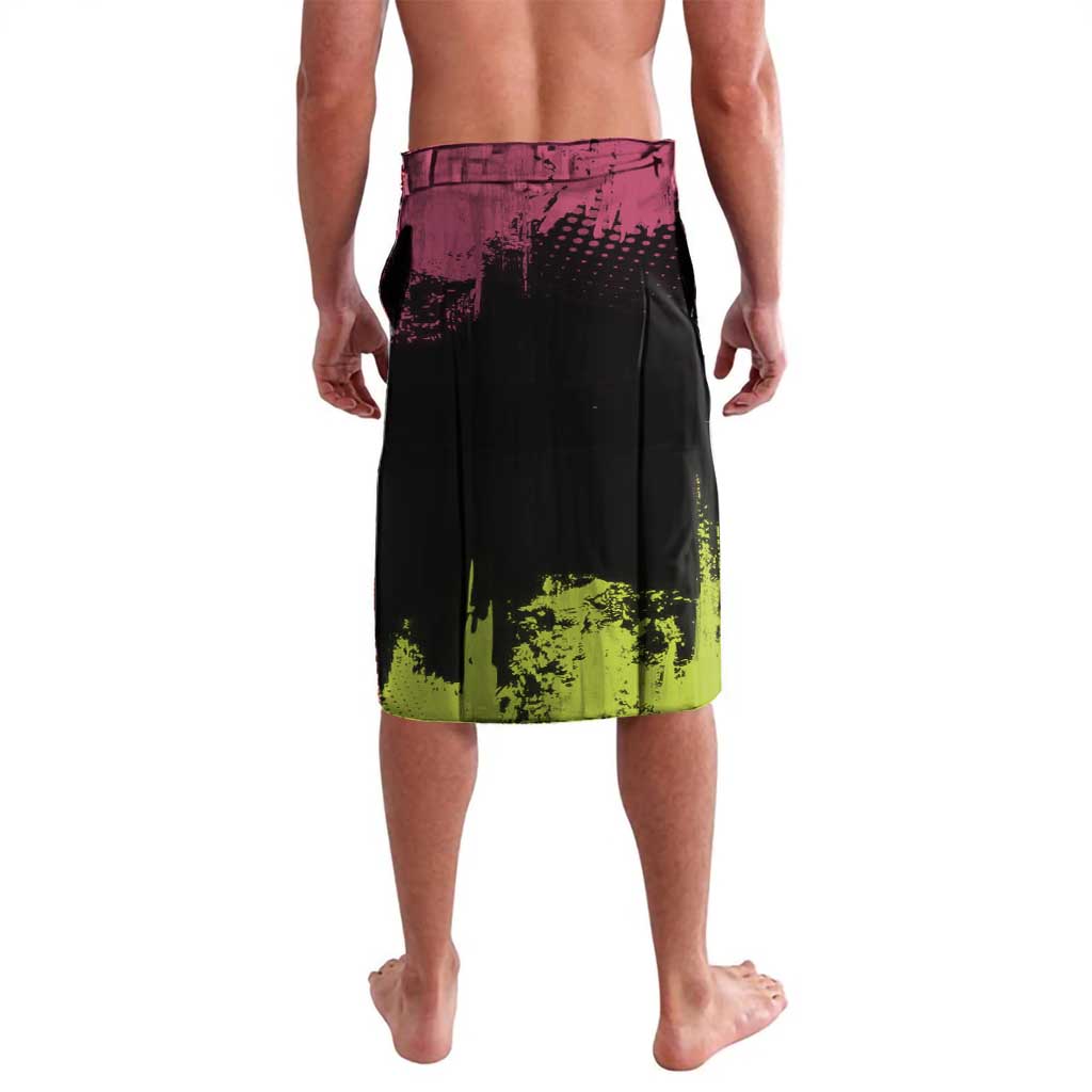 Mitsuri Kanroji Demon Slayer Pink and Green Grunge Design Lavalava with Heart Eyes and Playful Pose - The Mazicc