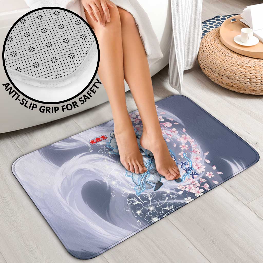 Sesshomaru Inuyasha Series Bathroom Set Elegant Sakura Storm Style with Crescent Moon Motif