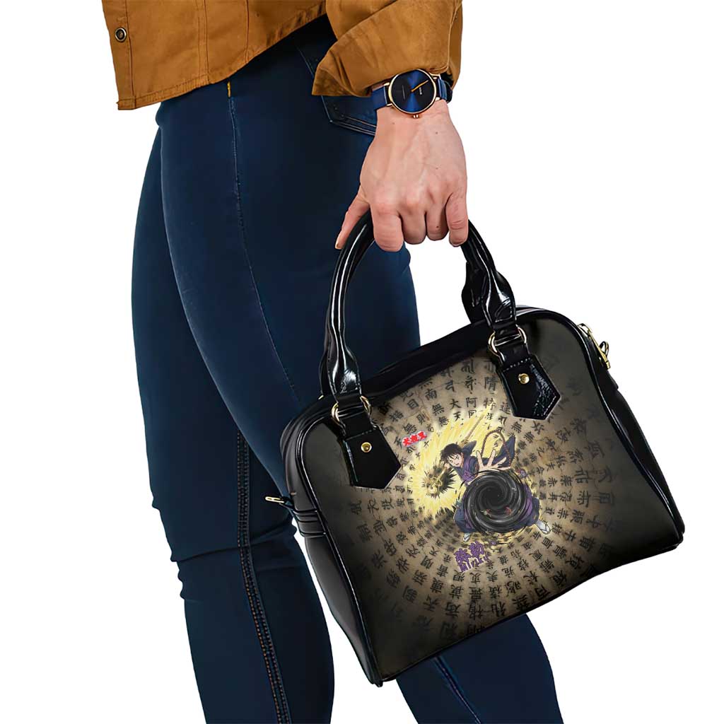 Miroku Inuyasha Series Shoulder Handbag Cursed Monk Aesthetic with Sutra Script Background