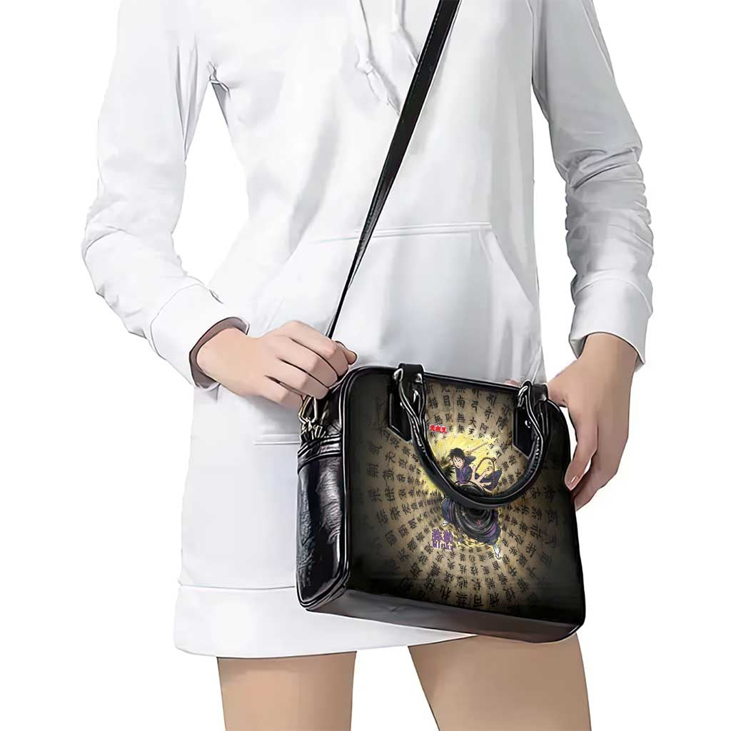 Miroku Inuyasha Series Shoulder Handbag Cursed Monk Aesthetic with Sutra Script Background