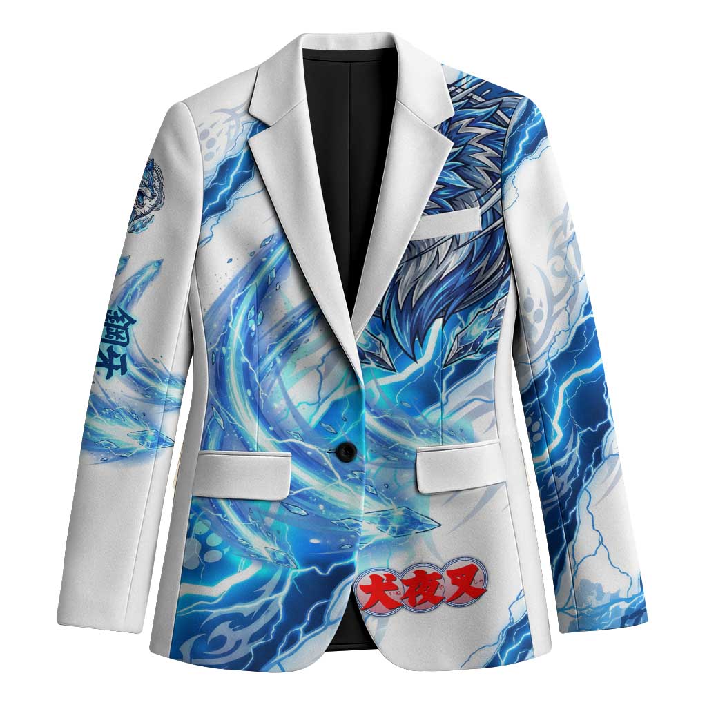 Koga Inuyasha Series Blazer Electric Storm Anime Style with Blue Wolf Spirit
