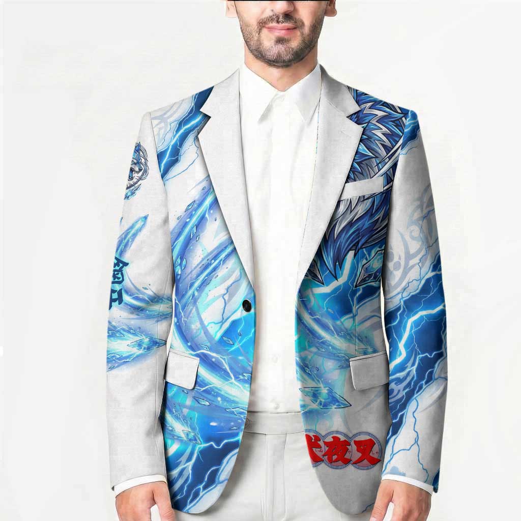 Koga Inuyasha Series Blazer Electric Storm Anime Style with Blue Wolf Spirit