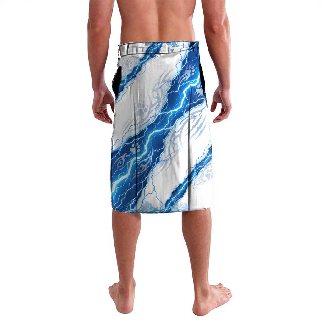 Koga Inuyasha Series Lavalava Electric Storm Anime Style with Blue Wolf Spirit