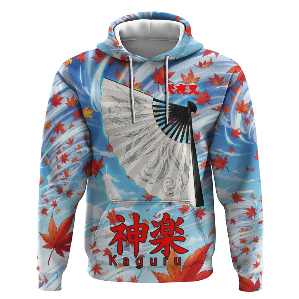 Kagura Inuyasha Series Hoodie Wind Spirit Anime Style with Autumn Maple Leaves