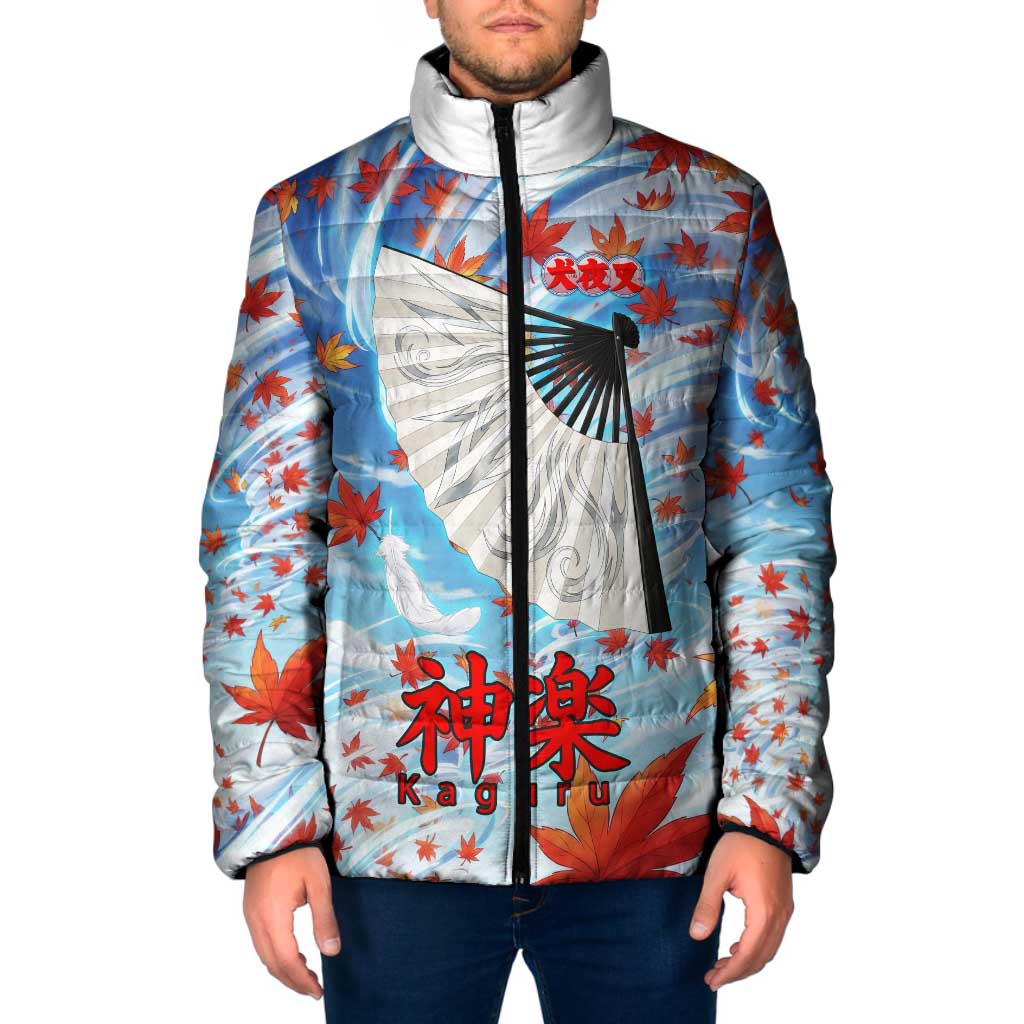 Kagura Inuyasha Series Padded Jacket Wind Spirit Anime Style with Autumn Maple Leaves