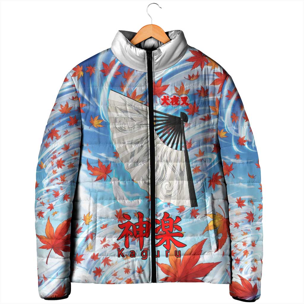 Kagura Inuyasha Series Padded Jacket Wind Spirit Anime Style with Autumn Maple Leaves