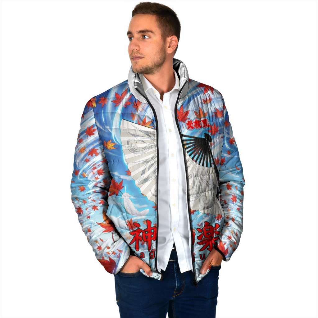 Kagura Inuyasha Series Padded Jacket Wind Spirit Anime Style with Autumn Maple Leaves