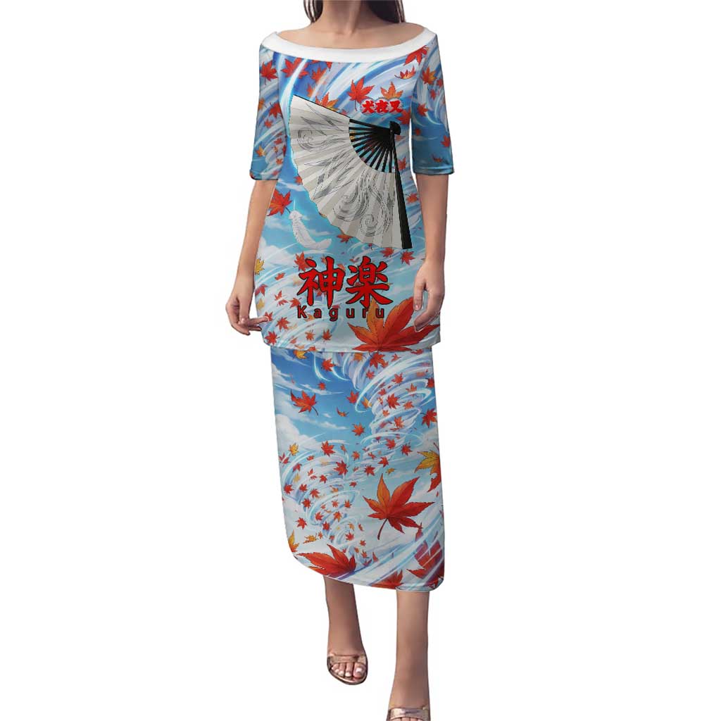 Kagura Inuyasha Series Puletasi Wind Spirit Anime Style with Autumn Maple Leaves