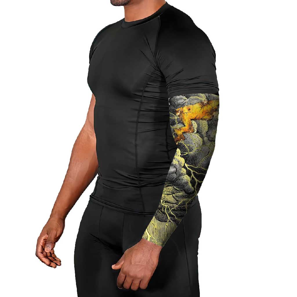 Pikachu Stormbreaker Edition Arm Sleeves Pikachu Amid Thunder Clouds
