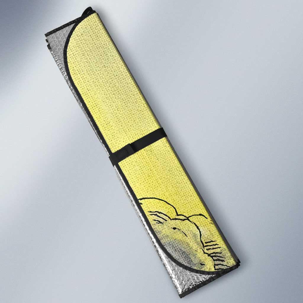 Pikachu Stormbreaker Edition Auto Sun Shade Pikachu Amid Thunder Clouds