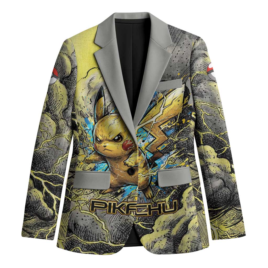 Pikachu Stormbreaker Edition Blazer Pikachu Amid Thunder Clouds