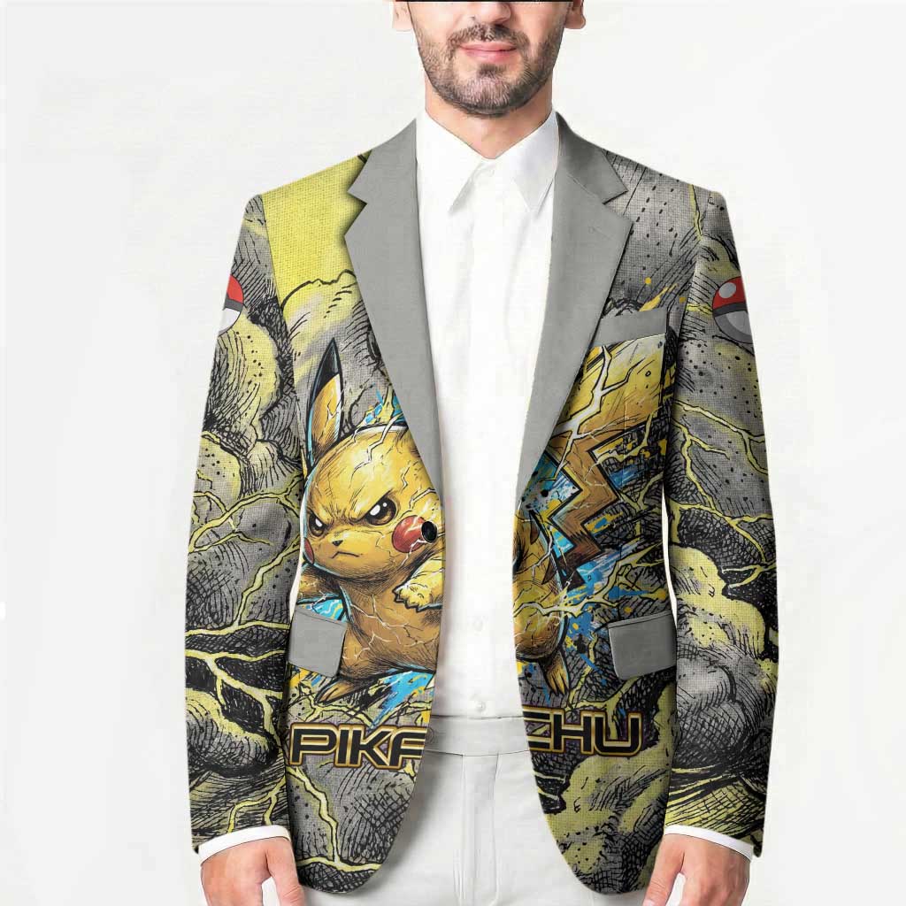 Pikachu Stormbreaker Edition Blazer Pikachu Amid Thunder Clouds