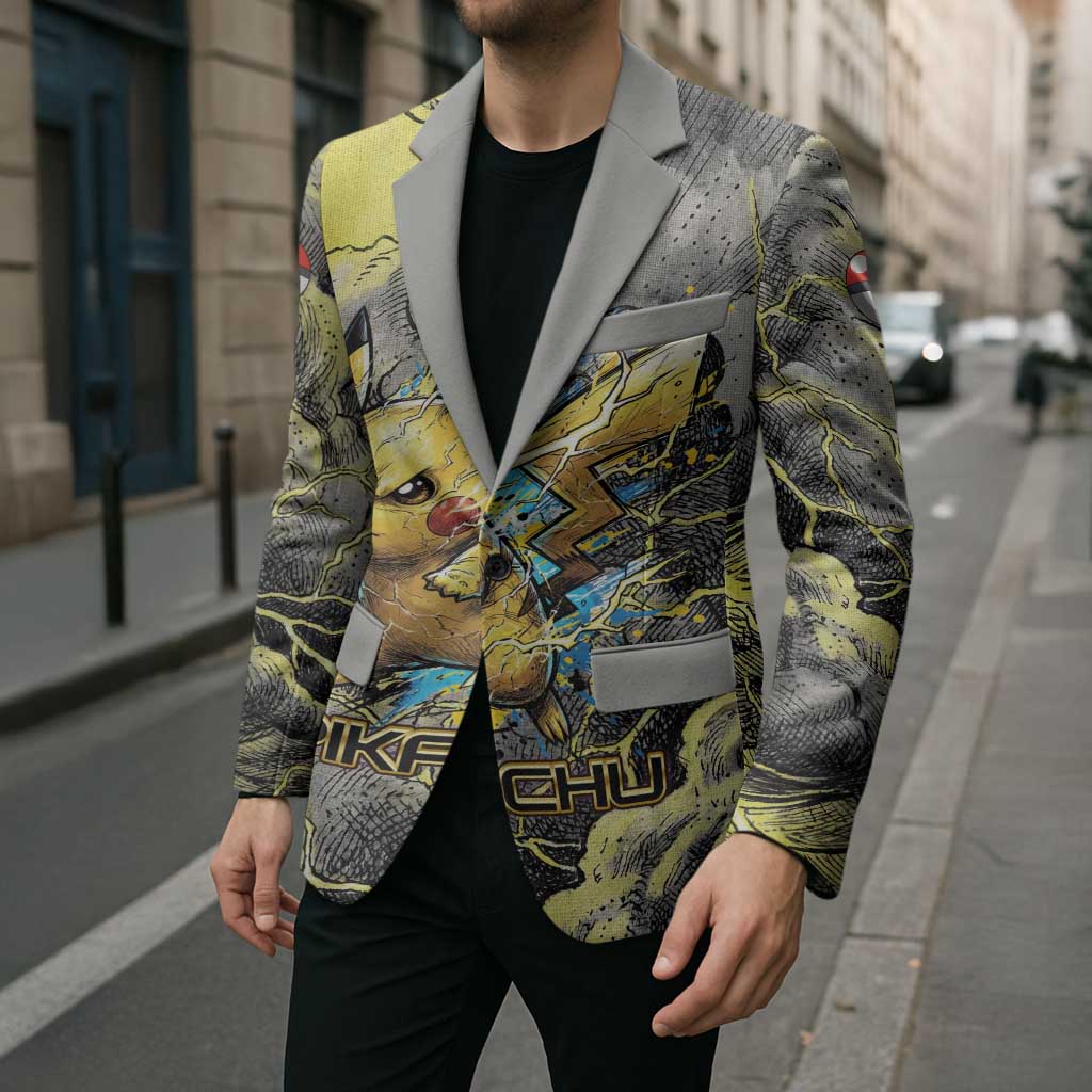 Pikachu Stormbreaker Edition Blazer Pikachu Amid Thunder Clouds