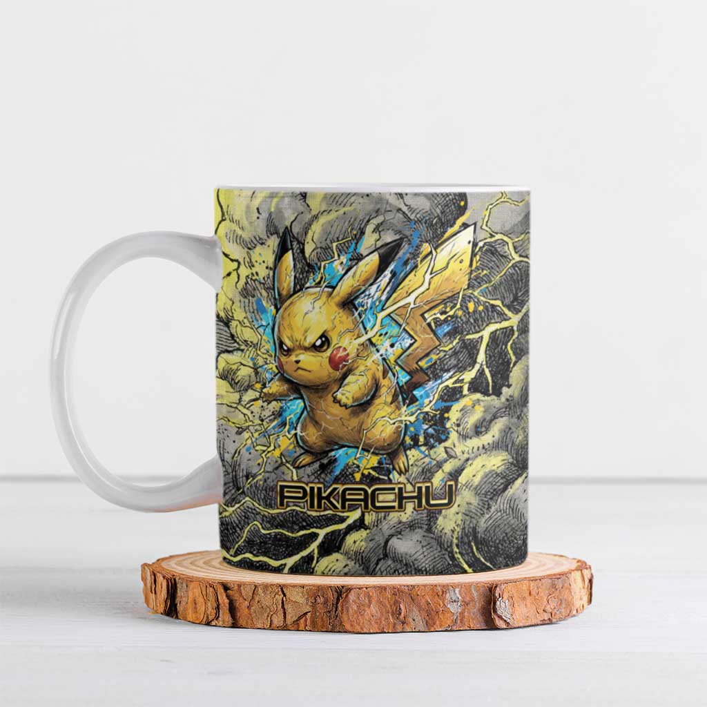 Pikachu Stormbreaker Edition Ceramic Mug Pikachu Amid Thunder Clouds