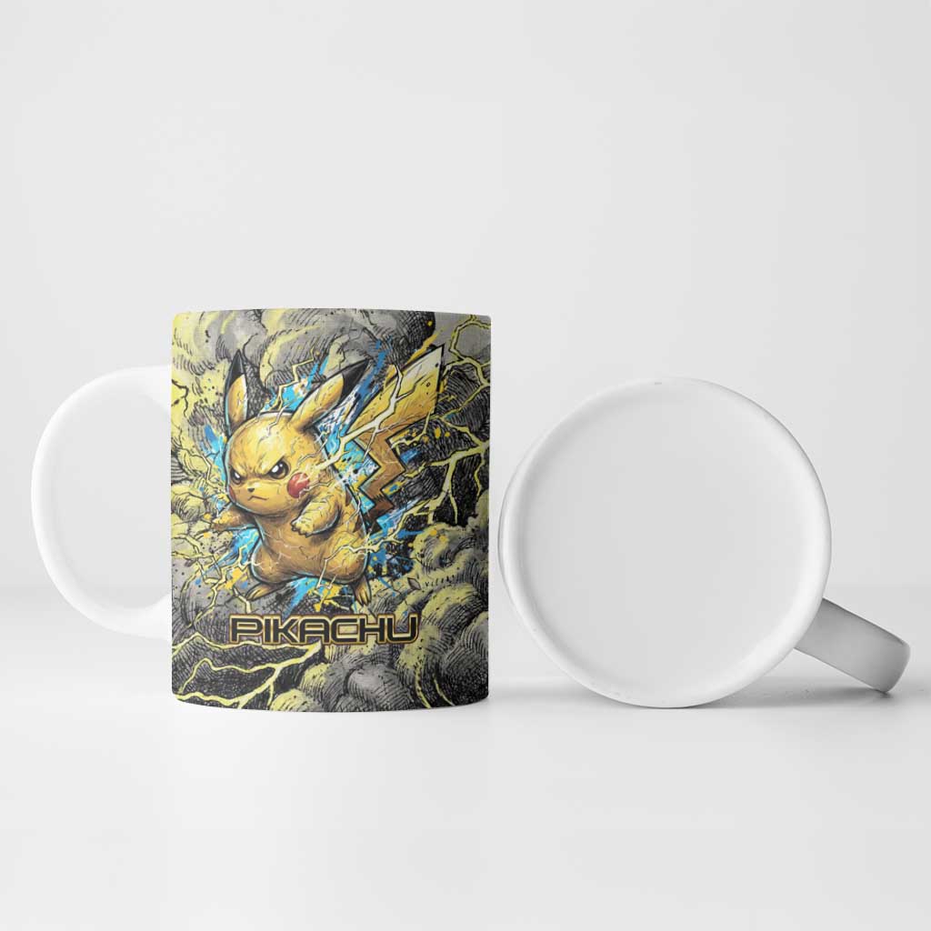 Pikachu Stormbreaker Edition Ceramic Mug Pikachu Amid Thunder Clouds