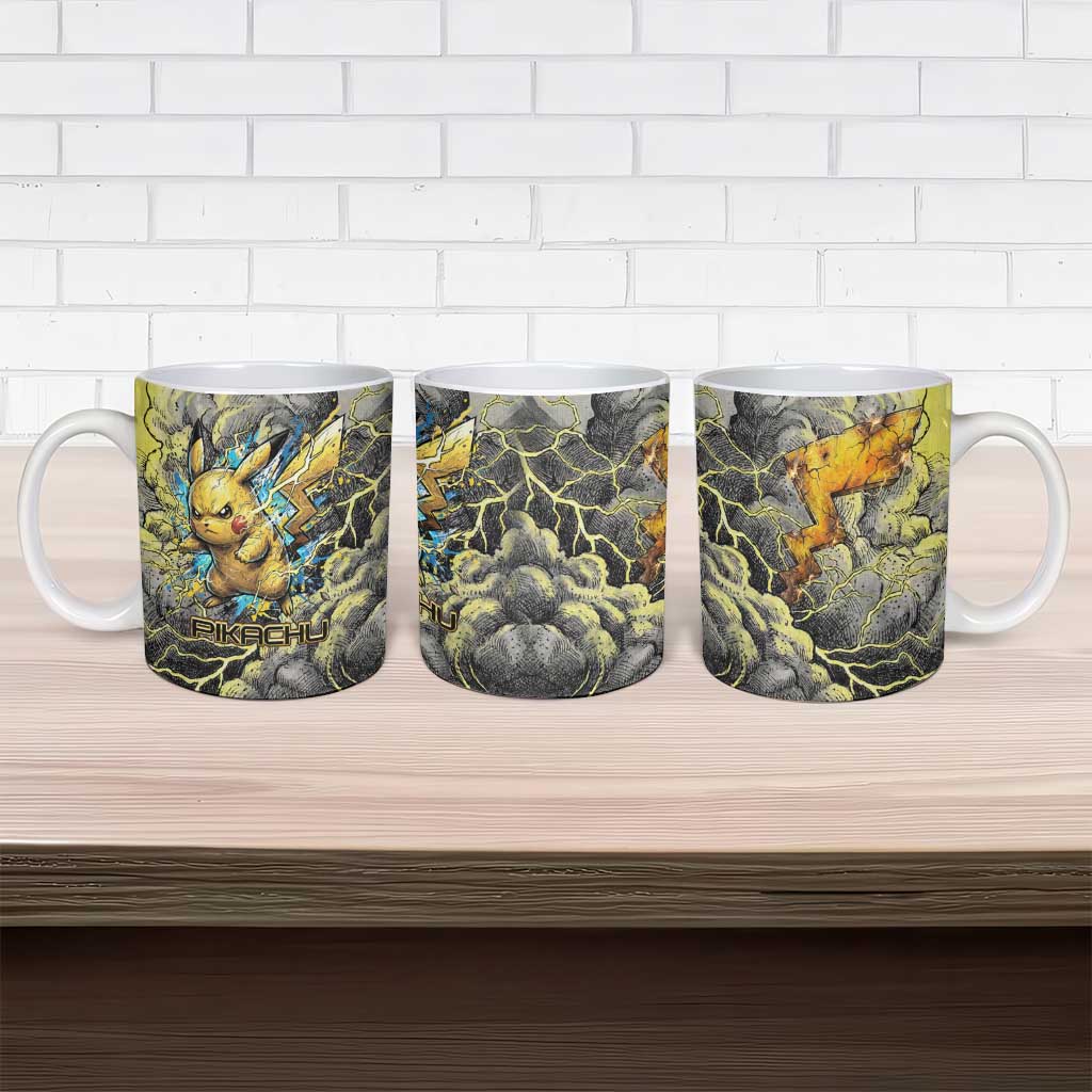 Pikachu Stormbreaker Edition Ceramic Mug Pikachu Amid Thunder Clouds