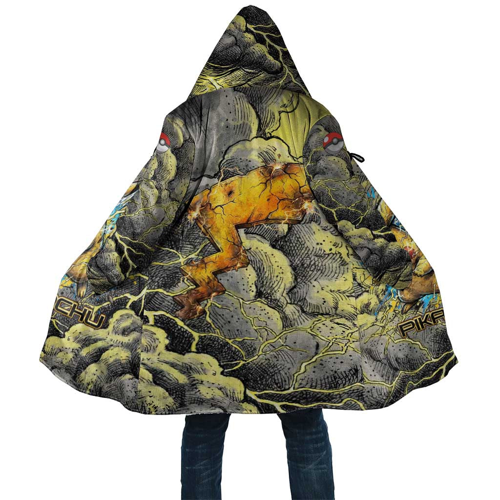 Pikachu Stormbreaker Edition Cloak Pikachu Amid Thunder Clouds