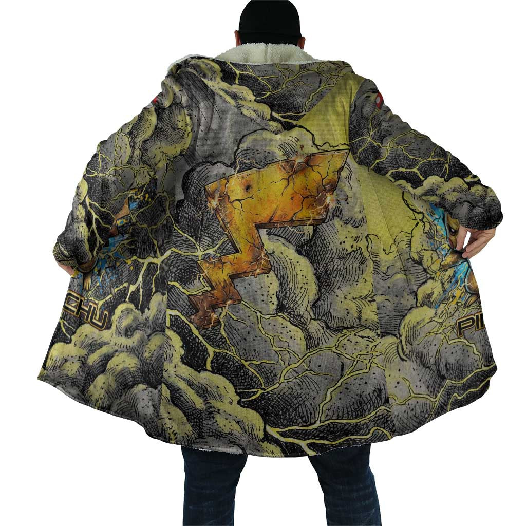 Pikachu Stormbreaker Edition Cloak Pikachu Amid Thunder Clouds