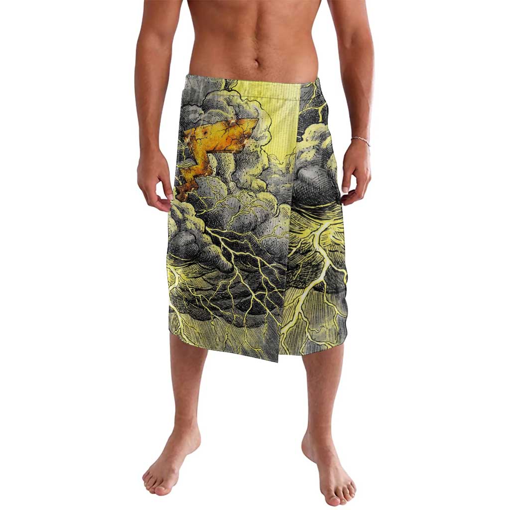 Pikachu Stormbreaker Edition Lavalava Pikachu Amid Thunder Clouds
