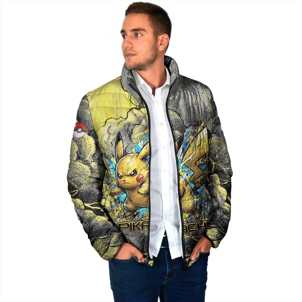 Pikachu Stormbreaker Edition Padded Jacket Pikachu Amid Thunder Clouds