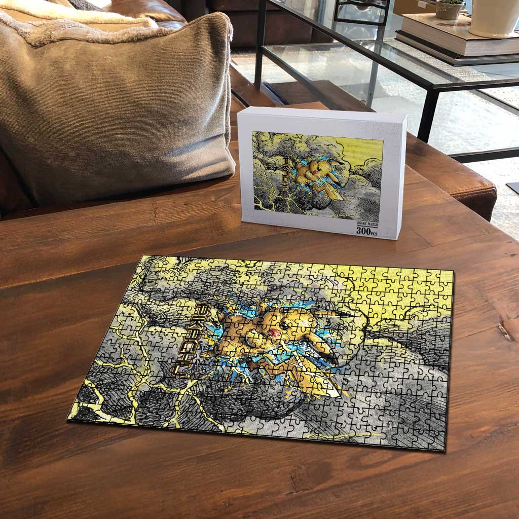 Pikachu Stormbreaker Edition Puzzle Pikachu Amid Thunder Clouds
