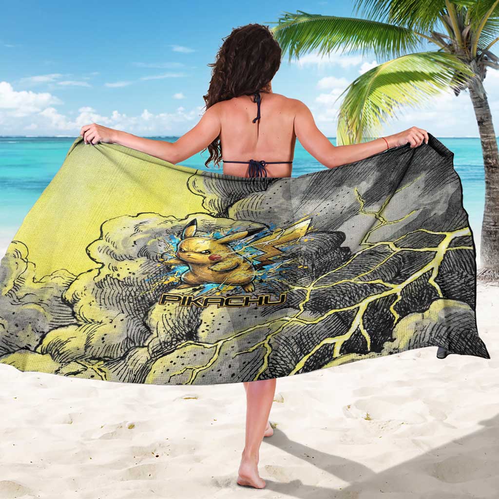 Pikachu Stormbreaker Edition Sarong Pikachu Amid Thunder Clouds