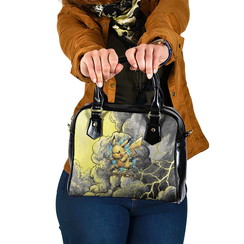 Pikachu Stormbreaker Edition Shoulder Handbag Pikachu Amid Thunder Clouds