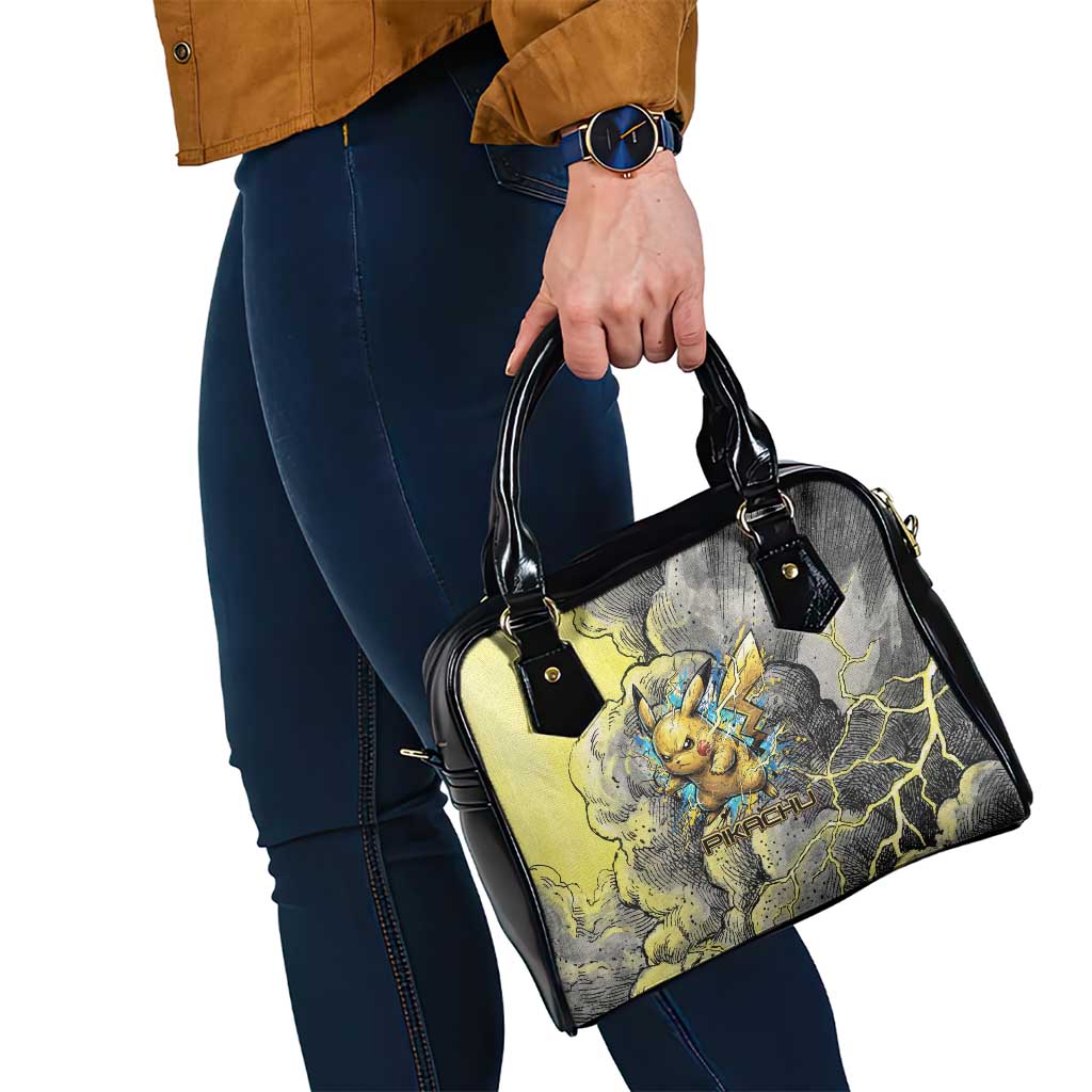 Pikachu Stormbreaker Edition Shoulder Handbag Pikachu Amid Thunder Clouds