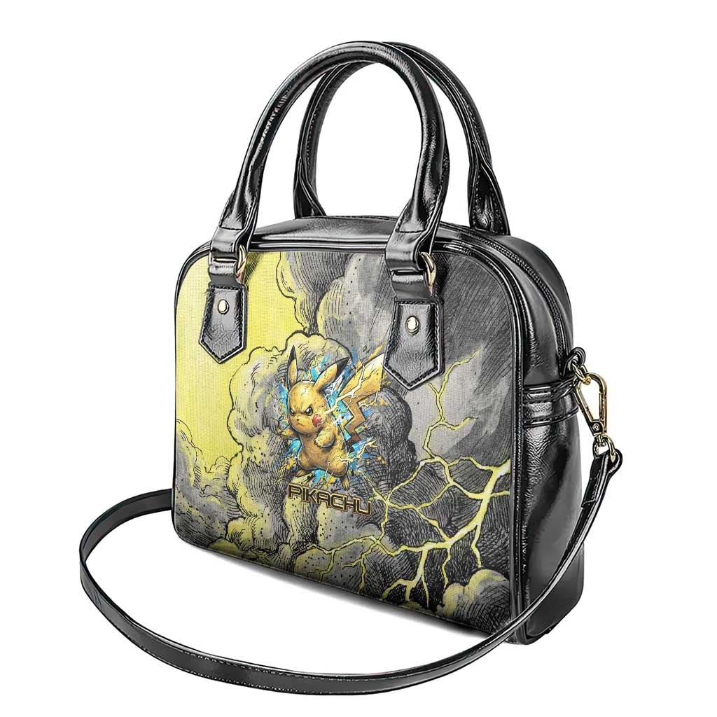 Pikachu Stormbreaker Edition Shoulder Handbag Pikachu Amid Thunder Clouds
