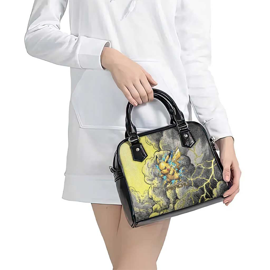 Pikachu Stormbreaker Edition Shoulder Handbag Pikachu Amid Thunder Clouds