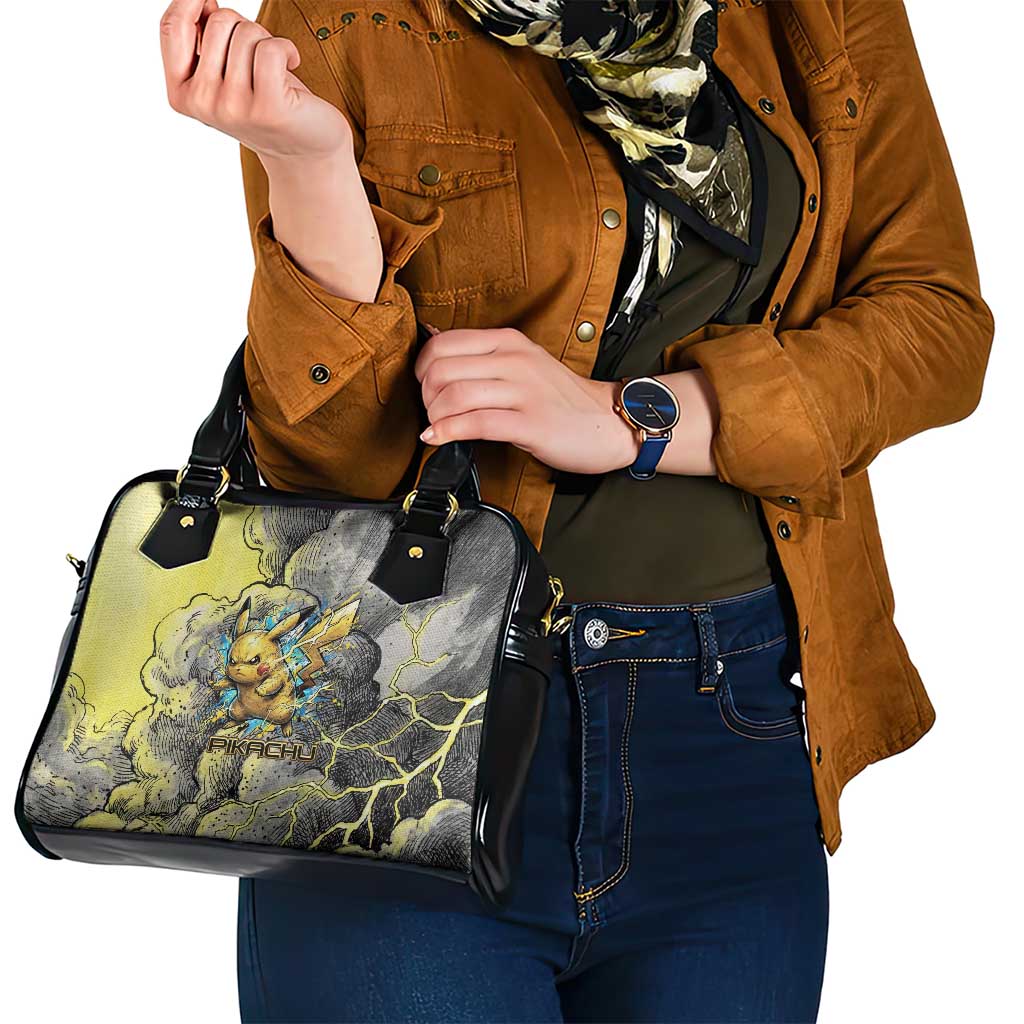 Pikachu Stormbreaker Edition Shoulder Handbag Pikachu Amid Thunder Clouds