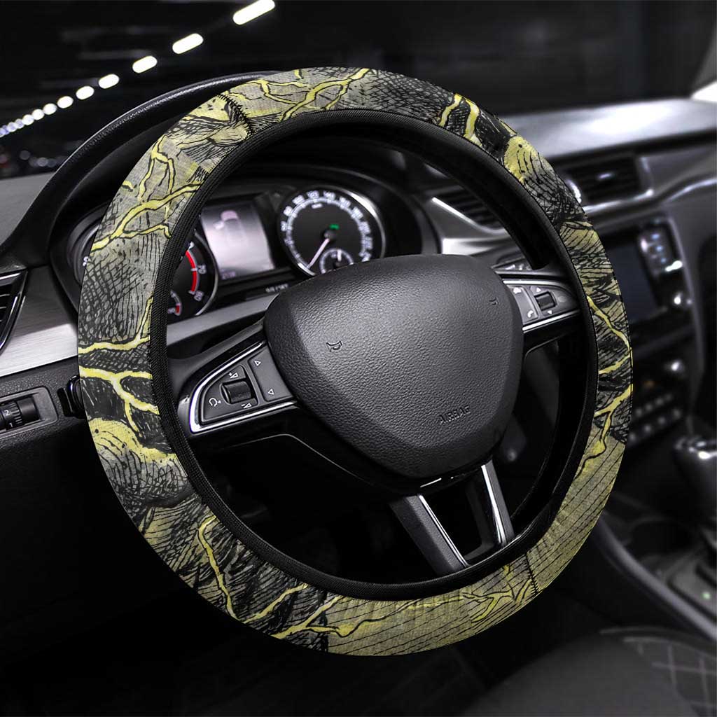 Pikachu Stormbreaker Edition Steering Wheel Cover Pikachu Amid Thunder Clouds