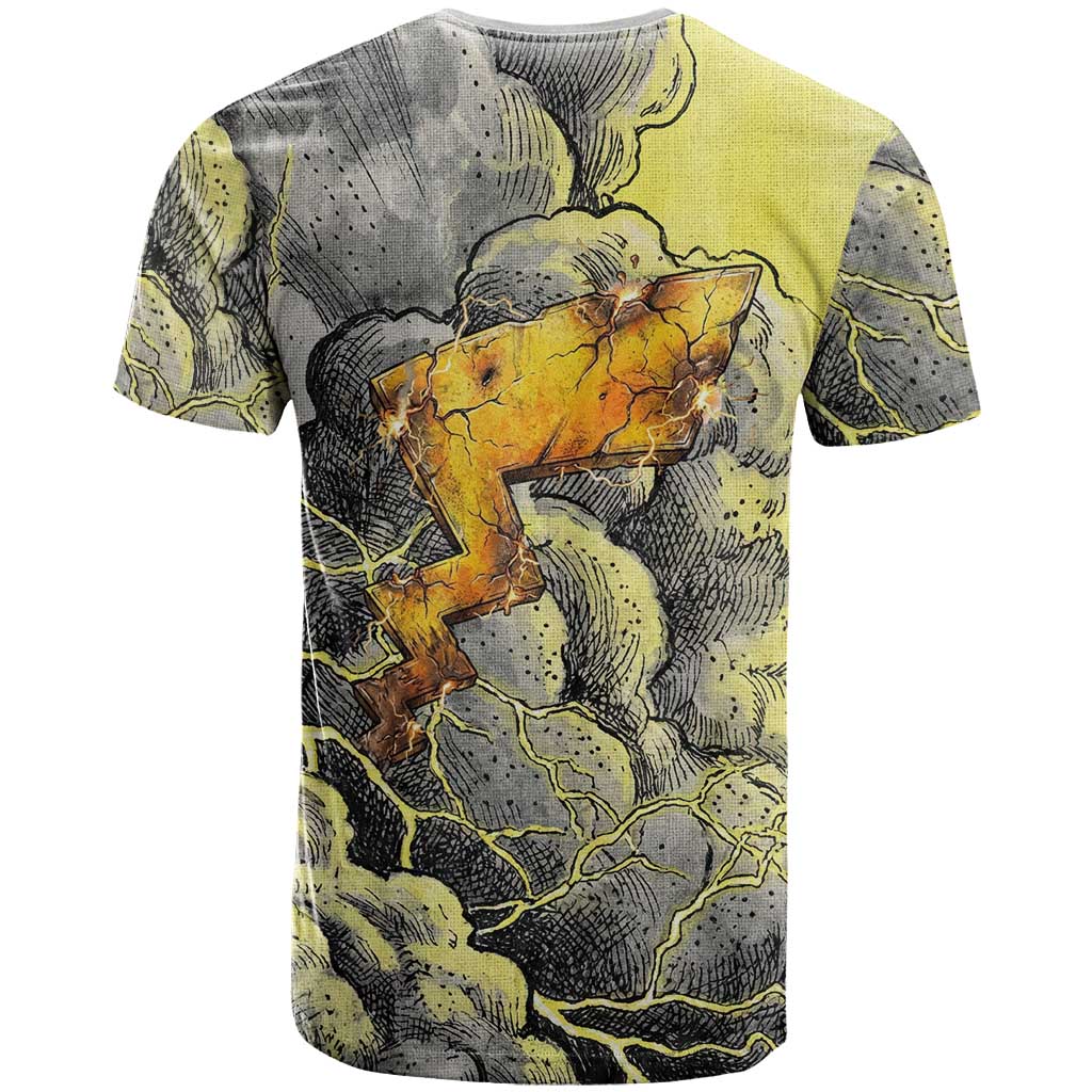Pikachu Stormbreaker Edition T Shirt Pikachu Amid Thunder Clouds