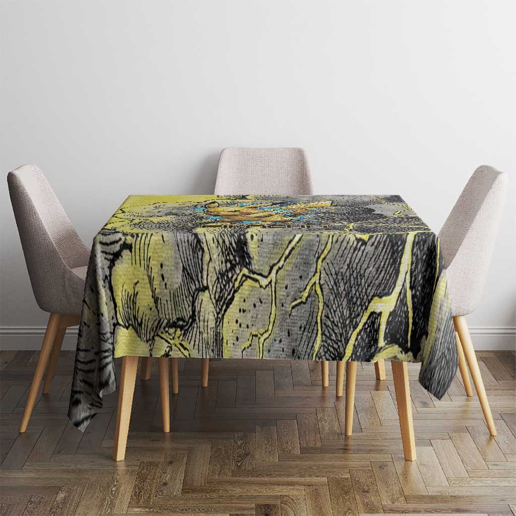 Pikachu Stormbreaker Edition Tablecloth Pikachu Amid Thunder Clouds