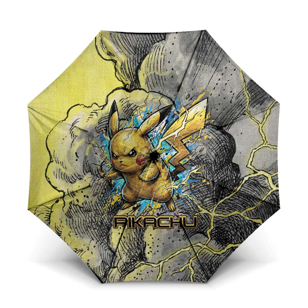 Pikachu Stormbreaker Edition Umbrella Pikachu Amid Thunder Clouds