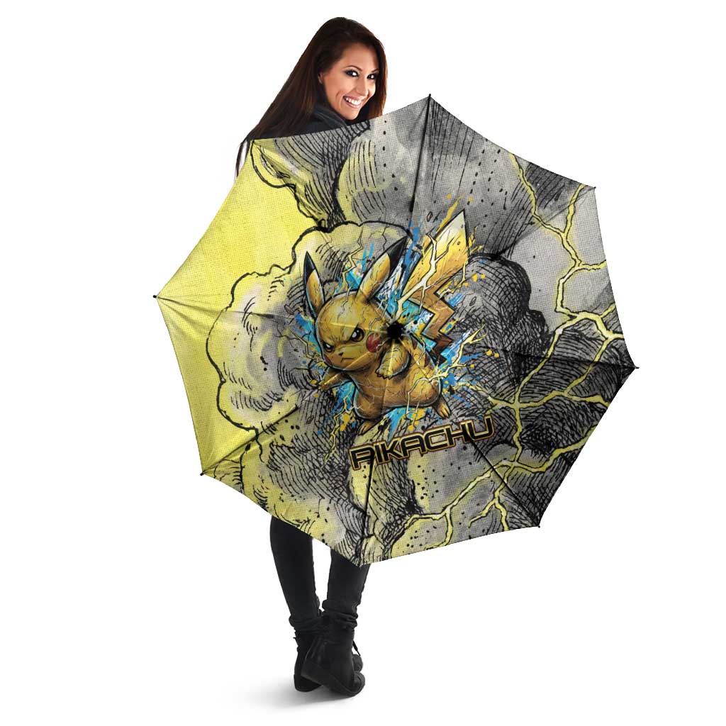 Pikachu Stormbreaker Edition Umbrella Pikachu Amid Thunder Clouds