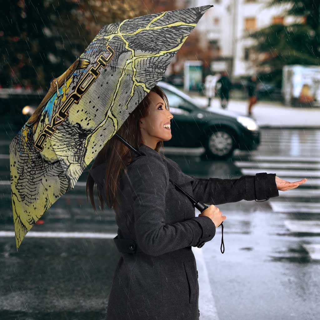 Pikachu Stormbreaker Edition Umbrella Pikachu Amid Thunder Clouds