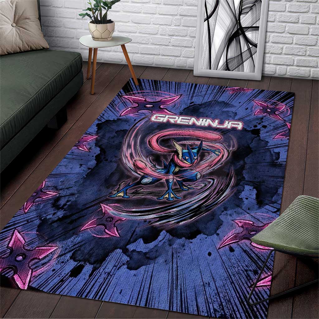 Greninja Ninja Star Area Rug Greninja in the Ninja Storm Realm