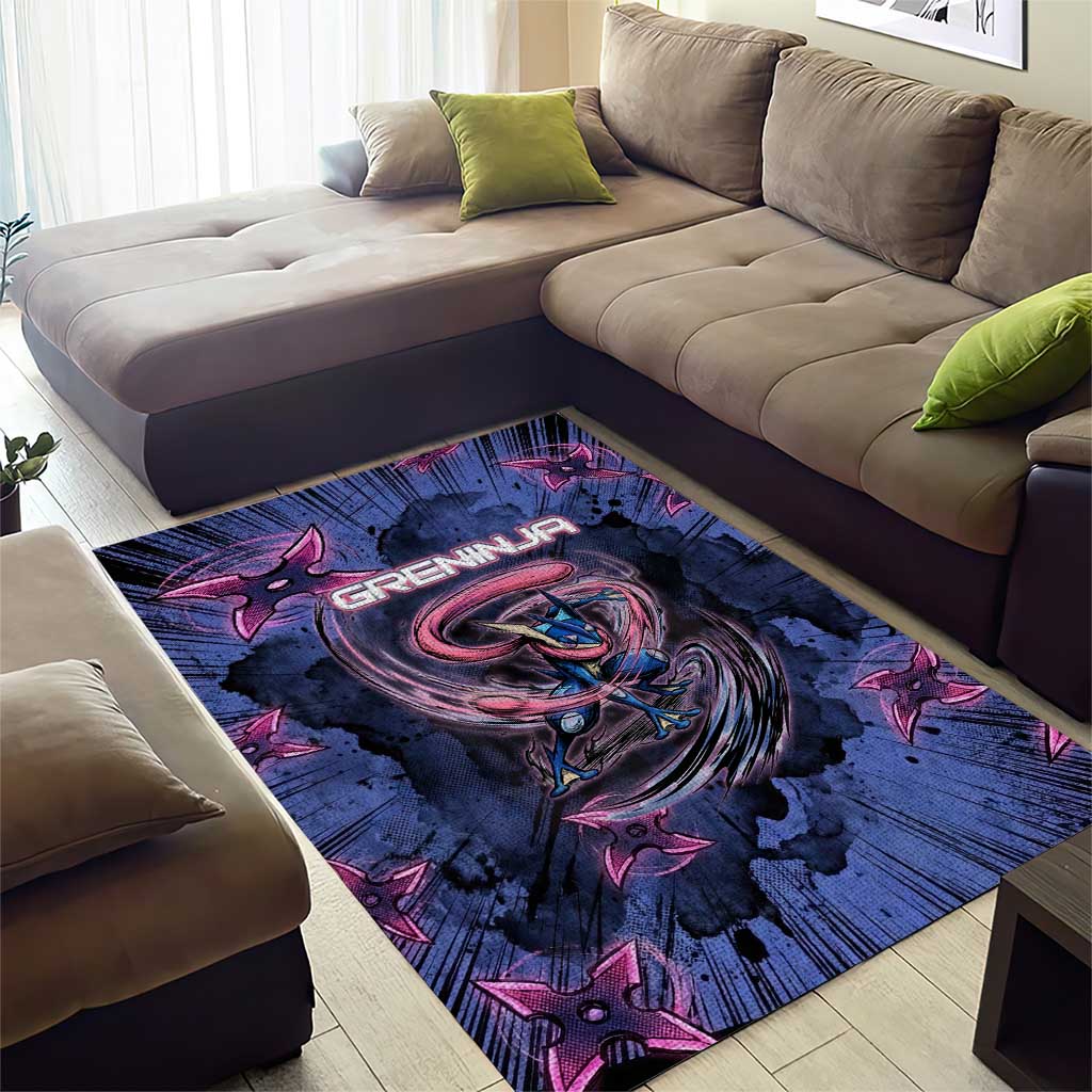 Greninja Ninja Star Area Rug Greninja in the Ninja Storm Realm