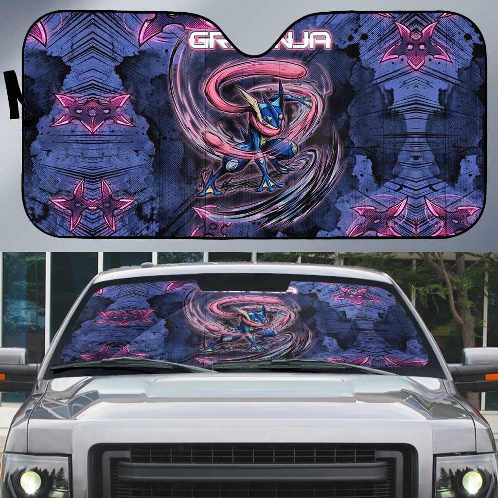 Greninja Ninja Star Auto Sun Shade Greninja in the Ninja Storm Realm
