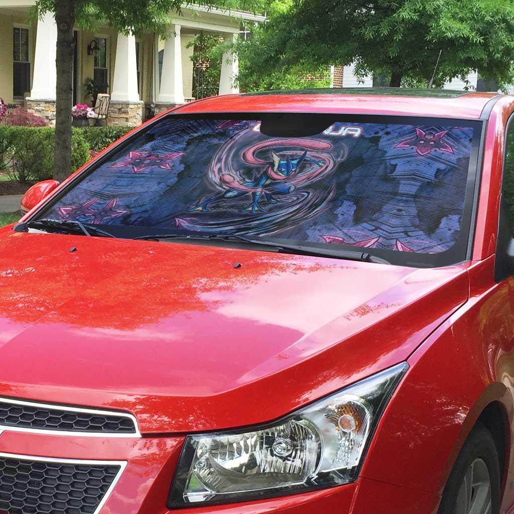 Greninja Ninja Star Auto Sun Shade Greninja in the Ninja Storm Realm