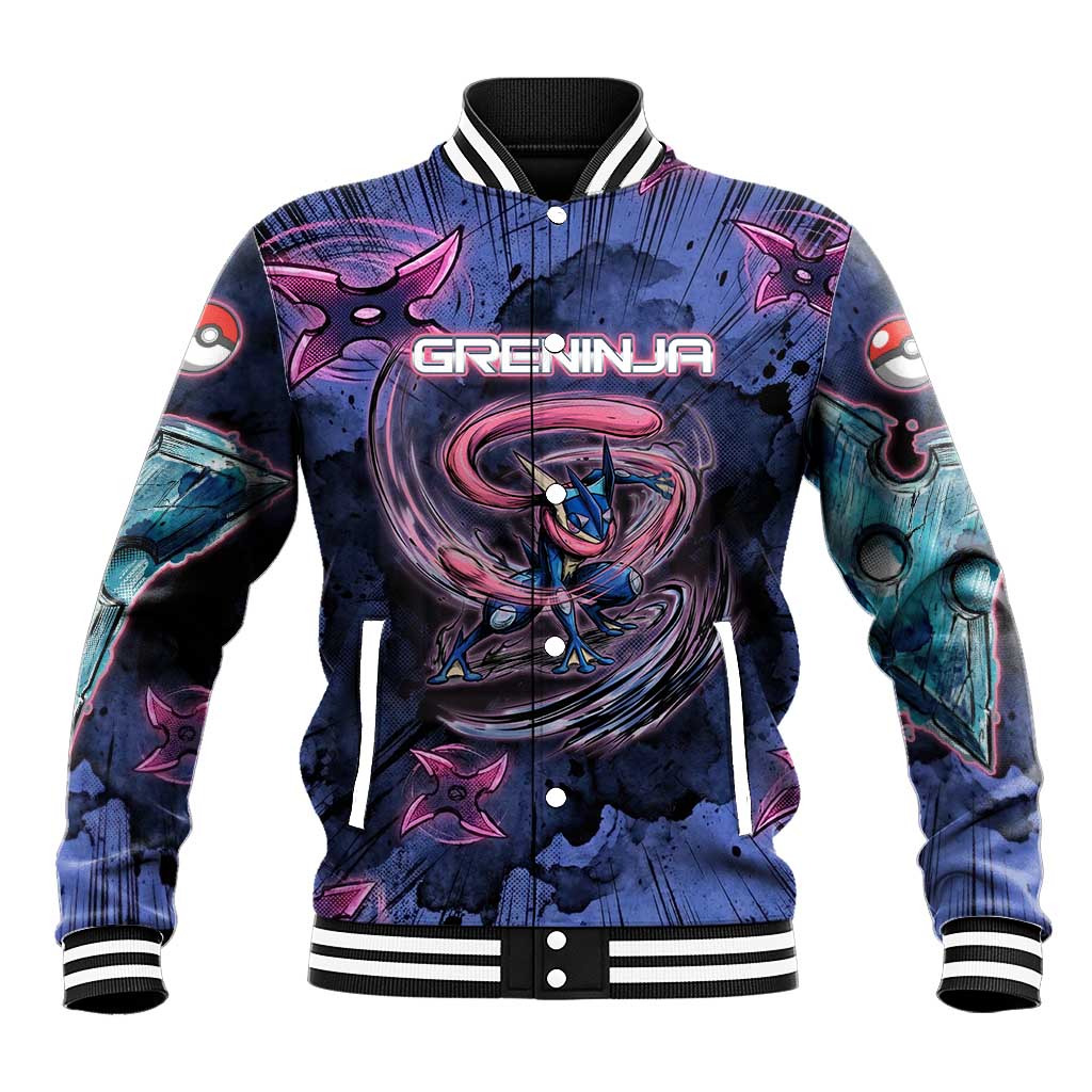Greninja Ninja Star Baseball Jacket Greninja in the Ninja Storm Realm