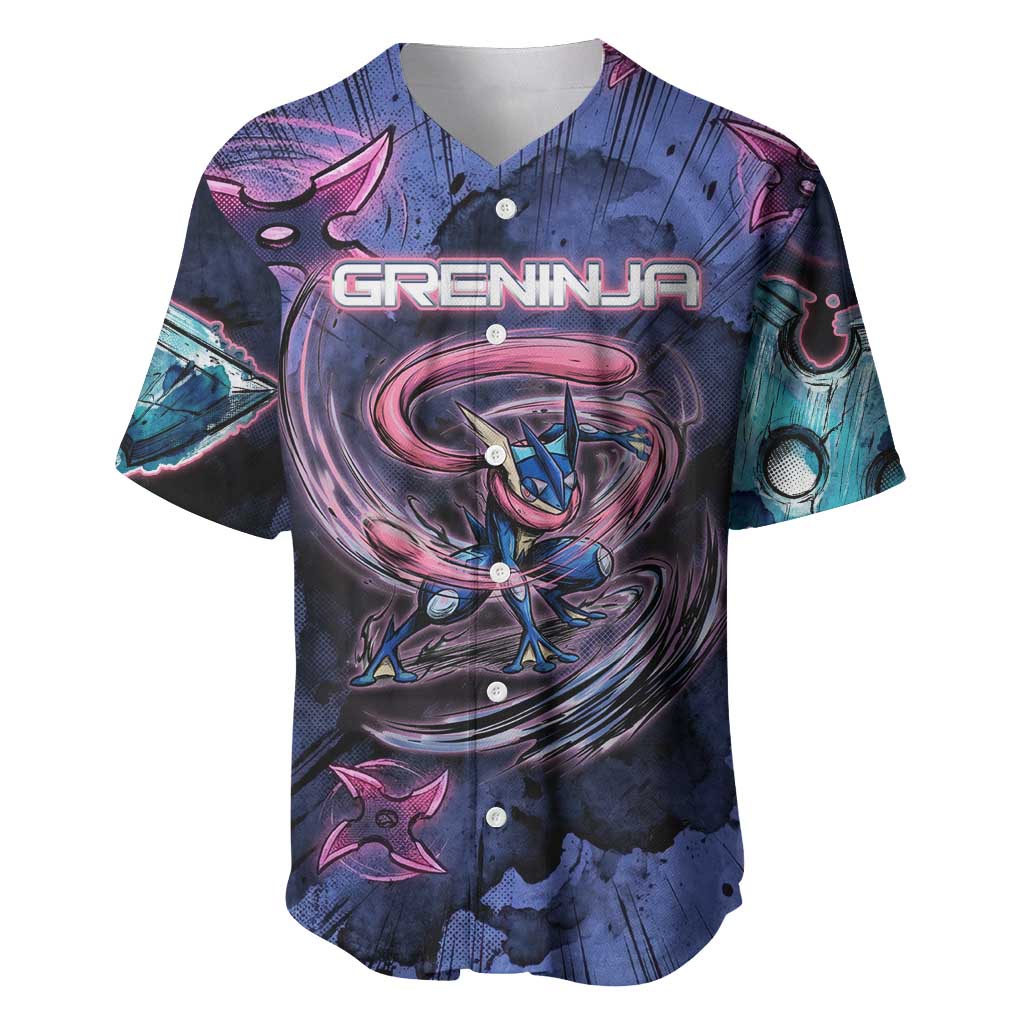 Greninja Ninja Star Baseball Jersey Greninja in the Ninja Storm Realm