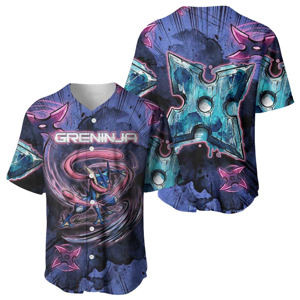 Greninja Ninja Star Baseball Jersey Greninja in the Ninja Storm Realm