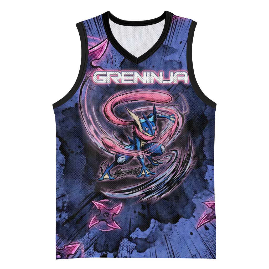 Greninja Ninja Star Basketball Jersey Greninja in the Ninja Storm Realm